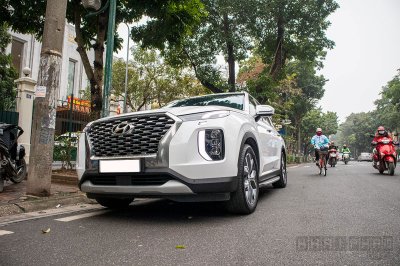 Chụp ảnh đầu xe Hyundai Palisade 2020