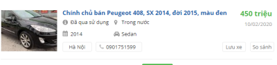 Giá xe Peugeot 408 2020 tại đại lý Giá xe Peugeot 408 2020 tại đại lý 1