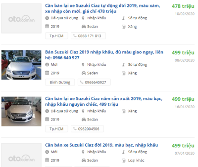 Giá xe Suzuki Ciaz 2020 tại đại lý Giá xe Suzuki Ciaz 2020 tại đại lý a1