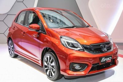 Honda Brio 2020 màu cam 1