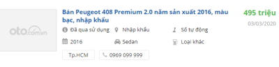 Giá xe Peugeot 408 2020 tại đại lý Giá xe Peugeot 408 2020 tại đại lý 1