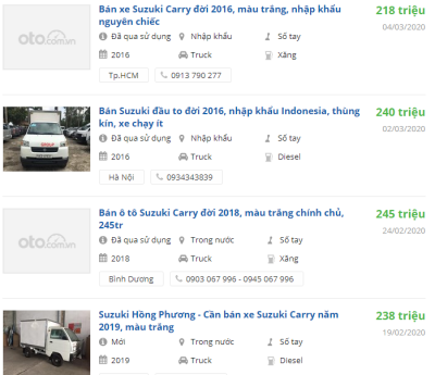 Giá xe Suzuki Carry 2020 tại đại lý Giá xe Suzuki Carry 2020 tại đại lý a1