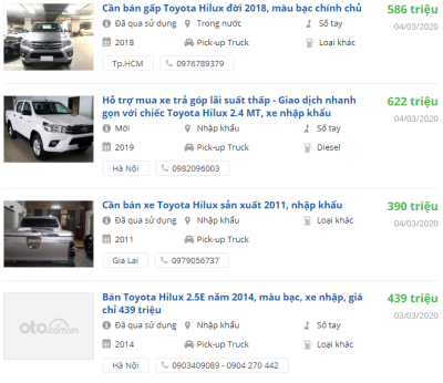 Toyota Hilux 2020 có khuyến mại gì? Toyota Hilux 2020 có khuyến mại gì/