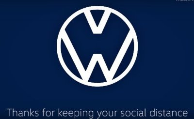 Logo Volkswagen lan tỏa tinh thần Social Distancing 1