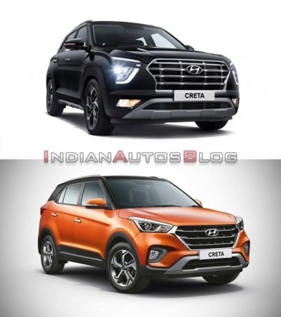 So sánh nhanh Hyundai Creta 2020 và Hyundai Creta 2018.