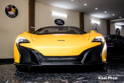 Ảnh đầu xe McLaren 650S Spider từng của Minh Nhựa