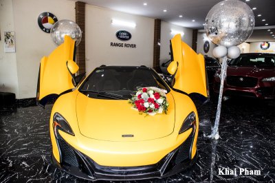 Ảnh chính diện đầu xe McLaren 650S Spider từng của Minh Nhựa