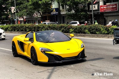 Ảnh trước xe McLaren 650S Spider từng của Minh Nhựa