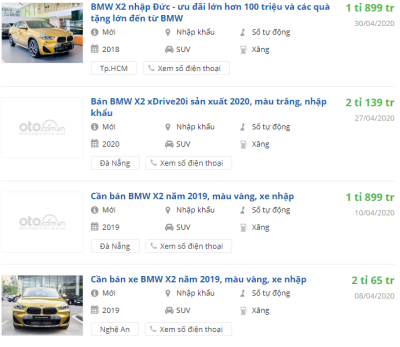 BMW X2 2019 có khuyến mại gì trong tháng 9? BMW X2 2019 có khuyến mại gì trong tháng 9?.