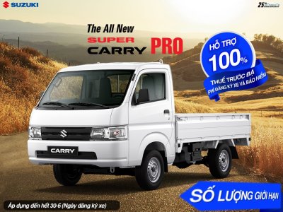 Suzuki Super Carry Pro ưu đãi 100% phí trước bạ Oto com vn.