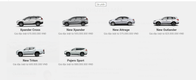 Mitsubishi Mirage biến mất trên website của MMV Mitsubishi Mirage biến mất trên website của MMV.