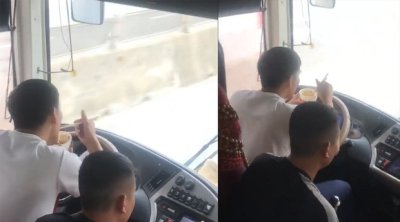 Ăn uống khi lái xe cực kỳ nguy hiểm Ăn uống khi lái xe cực kỳ nguy hiểm.