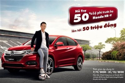 Honda HR-V được hỗ trợ lệ phí trước bạ đến hết năm 2020 1