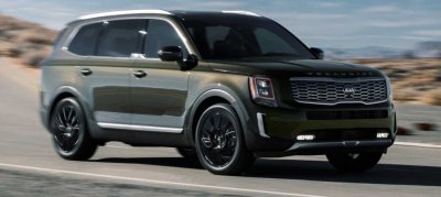 Kia Telluride 2021 gây ấn tượng với ngoại hình vuông vắn, hầm hố. 1