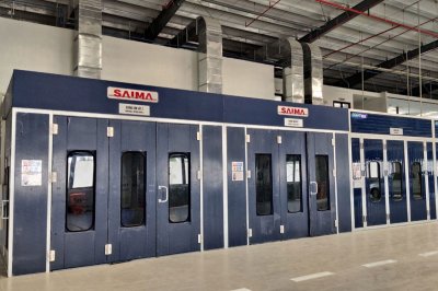 Khu vực phòng sơn Khu vực phòng sơn 1