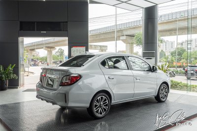 Mitsubishi Attrage 2021 có thiết kế đuôi xe khá thể thao.