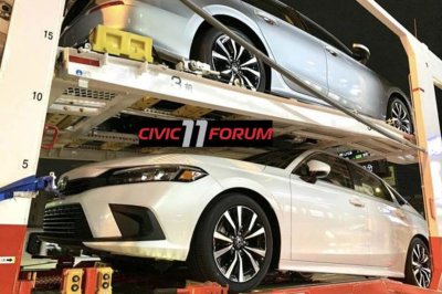 Honda Civic 2022 tiếp tục lộ ảnh thực tế 1