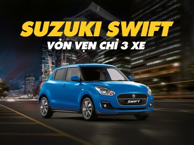 Suzuki Swift là mẫu xe có doanh số thấp nhất thị trường với 3 chiếc giao đến tay khách hàng 1