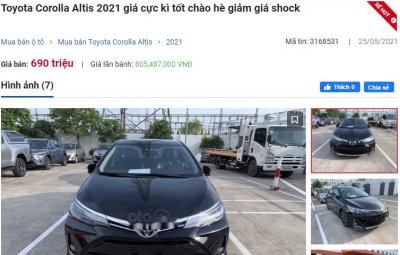 Toyota Corolla Altis giảm sốc hơn 70 triệu đồng, một số đại lý mạnh tay chơi lớn 1