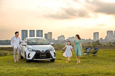 Toyota Vios nhận ưu đãi phí trước bạ đến hết tháng 8.