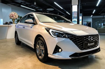 Lượng tiêu thụ của Hyundai Accent cũng giảm mạnh so với tháng trước đó