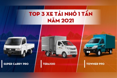 top 3 xe tải nhỏ 1 tấn bán chạy 