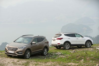 So sánh Hyundai Santa Fe vs Hyundai Tucson về giá cả.