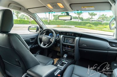 Tầm quan sát Toyota Fortuner 2021.