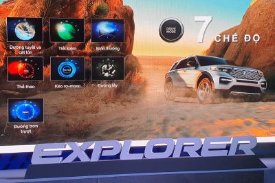 Explorer 2022 sử dụng động cơ xăng tăng áp EcoBoost 2.3L.