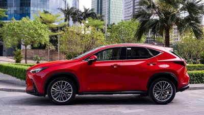 Thiết kế thân xe của Lexus NX 2022.