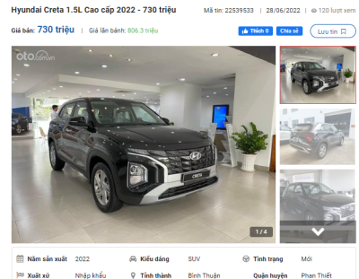 Hyundai Creta bản Cao cấp đã có mặt tại đại lý, trang bị tiện nghi phong phú, giao xe trong tháng 7 1