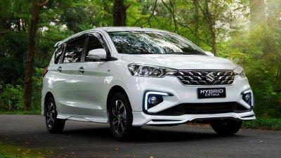 Mẫu xe Suzuki Ertiga hybrid vừa ra mắt không lâu 