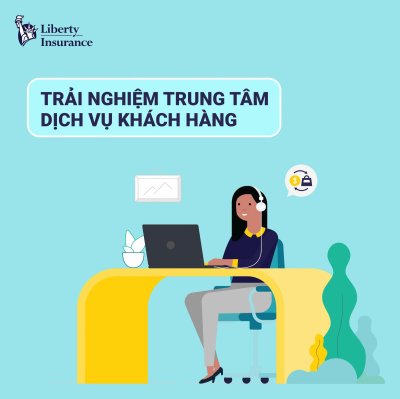 Bộ phận hỗ trợ của Liberty với các tổng đài viên hoạt động 24/7 hỗ trợ cứu hộ khách hàng miễn phí 1