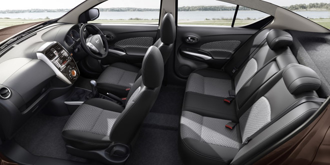 Nội thất tiện nghi hiện đại trên Nissan Sunny 2018