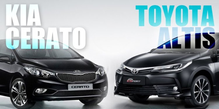 So sánh Toyota Corolla Altis với Kia Cerato