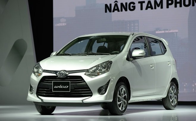 Ngoại hình Toyota Wigo cũ đời 2018 - 2019.